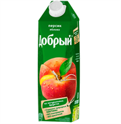 Сок "Добрый" яблоко персик 1 литр 10015
